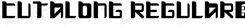 CutAlong Regular字体转换